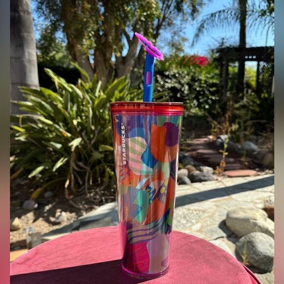 STARBUCKS 2024 SUMMER COLLECTIBLE BUTTERFLY SILICONE STRAW TOPPER PSYCHE… - Picture 2 of 9